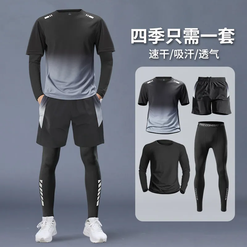 Running Gear Gym - Setelan Atletik Pria 4 Potong -