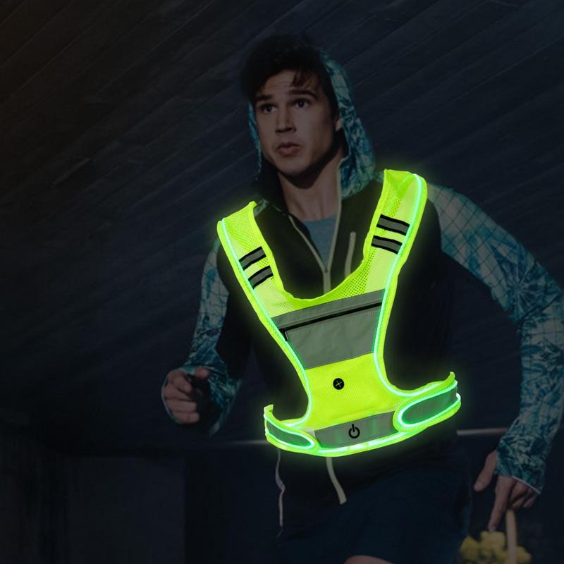 Rompi Reflektif LED Lari Malam - Running Gear Reflective ulasan dan harga