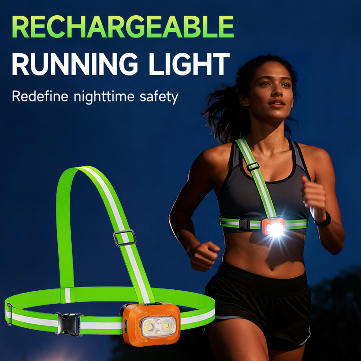 Lampu Lari USB Dapat Diisi Ula - Running Gear Reflective ulasan dan harga