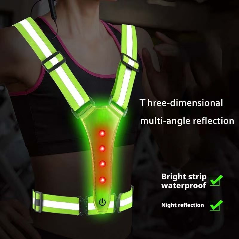 Rompi Lari LED Reflektif Tali  - Running Gear Reflective ulasan dan harga