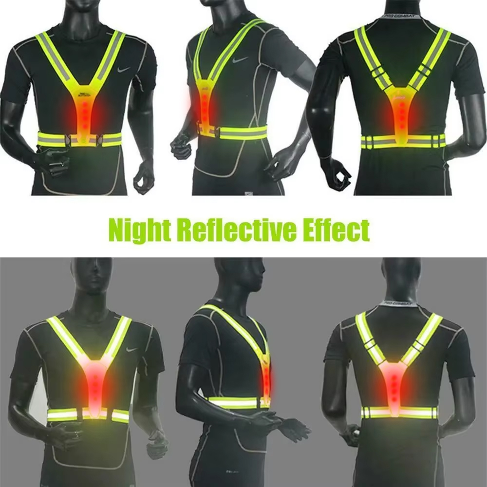 Rompi Lari LED Reflektif Tali  - Running Gear Reflective ulasan dan harga
