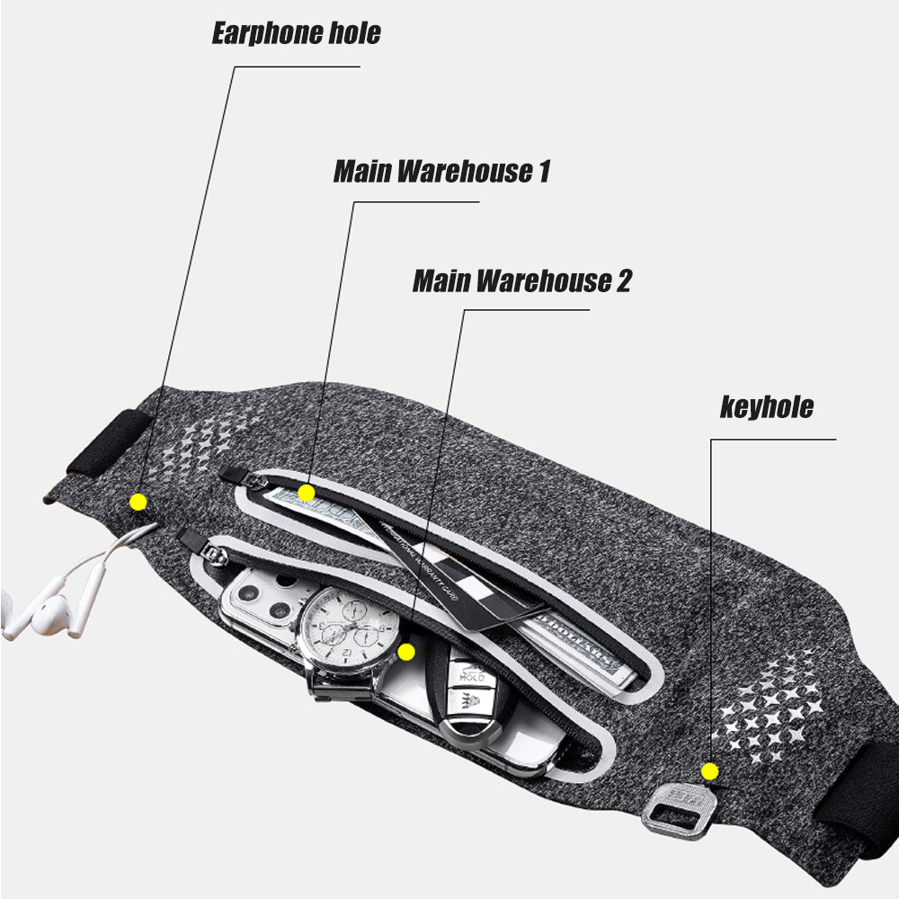 1 buah tas pinggang untuk pria - Running Gear Organizer ulasan dan harga